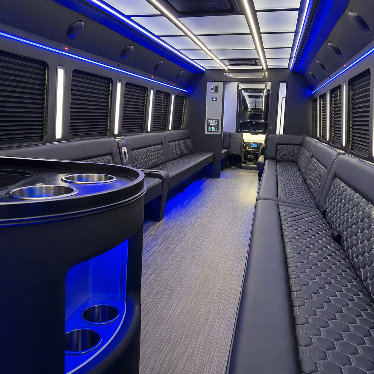 mankato party bus rental interior