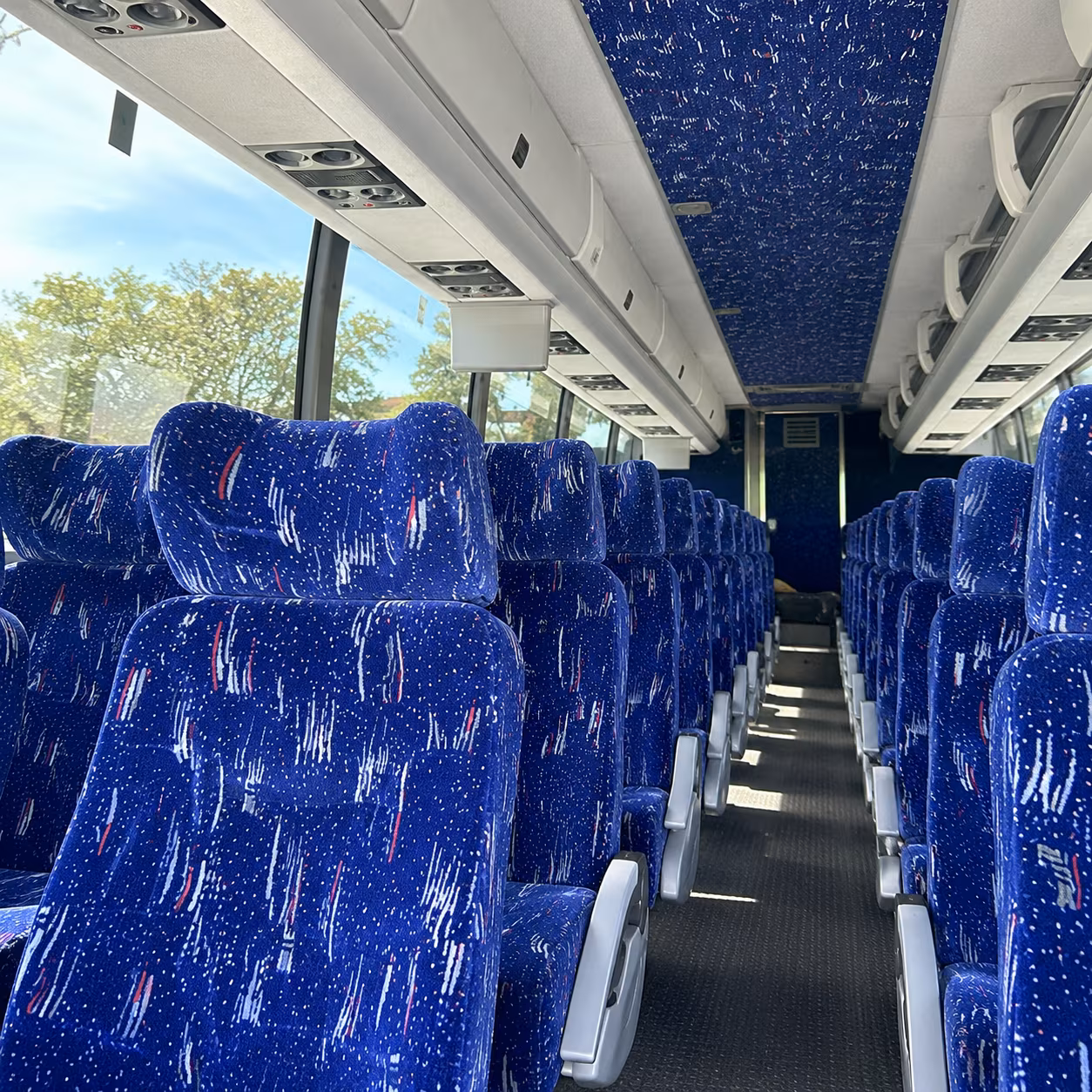minneapolis charter bus rental inside