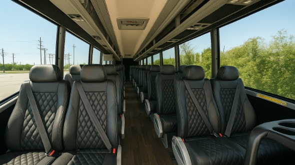 Interior of Charter Bus Company Sioux Falls's 15 Passenger Minibus in Sioux Falls