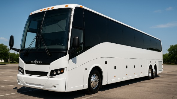 Exterior of Charter Bus Company Rochester's 50 Passenger Charter Bus in Rochester